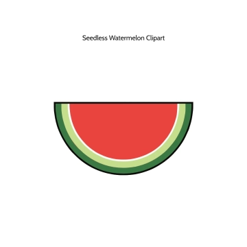 Free Seedless Watermelon Vector Clipart (PNG, SVG) to Edit Online