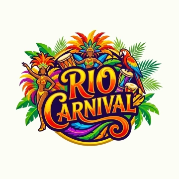 Free Rio Carnival Logo Template to Edit Online