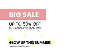 Free Cosmetics Shop Facebook Ad Template to Edit Online