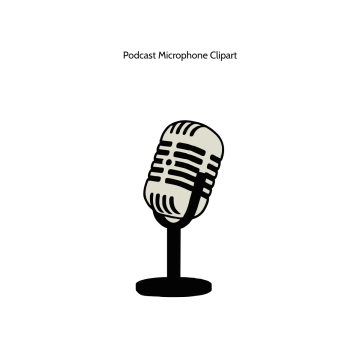 Free Podcast Microphone Vector Clipart (PNG, SVG) to Edit Online