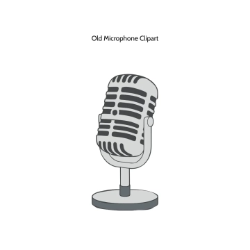 Free Old Microphone Vector Clipart (PNG, SVG) to Edit Online