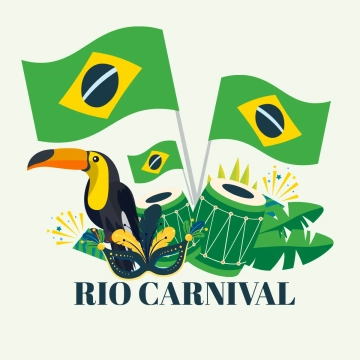 Free Rio Carnival Flag Clip Art Templates to Edit Online