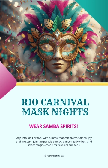 Free Rio Carnival Mask Poster Template to Edit Online