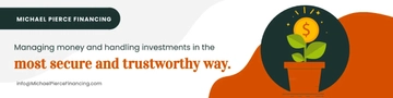 Free Finance LinkedIn Background Image Template to Edit Online