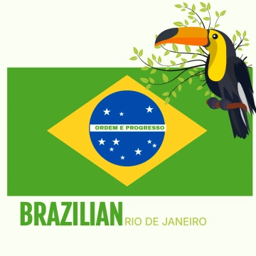 Free Rio Carnival Clip Brazil flag Art Templates to Edit Online