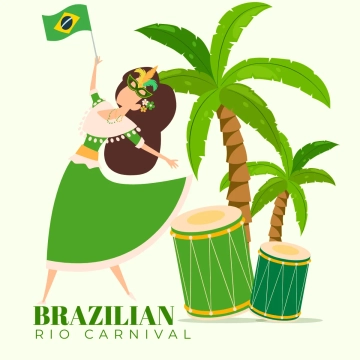Free Rio Carnival Dancer Brazil Clip Art Templates to Edit Online