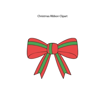 Free Christmas Ribbon Vector Clipart (PNG, SVG) to Edit Online