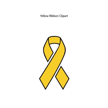Free Yellow Ribbon Vector Clipart (PNG, SVG) to Edit Online