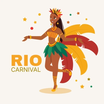 Free Rio Carnival Dance Girl Clip Art Templates to Edit Online