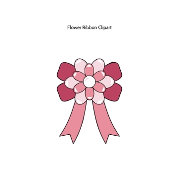 Free Flower Ribbon Vector Clipart (PNG, SVG) to Edit Online