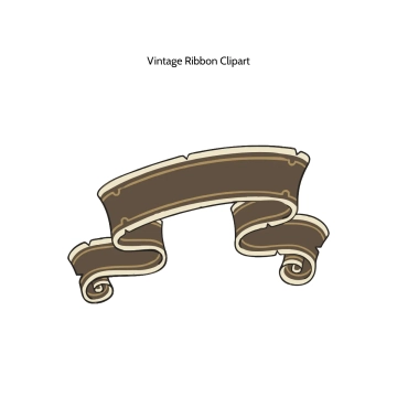 Free Vintage Ribbon Vector Clipart (PNG, SVG) to Edit Online