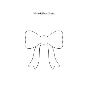 Free White Ribbon Vector Clipart (PNG, SVG) to Edit Online