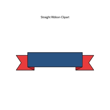 Free Straight Ribbon Vector Clipart (PNG, SVG) to Edit Online