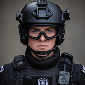 Free SWAT Officer Face to Edit Online