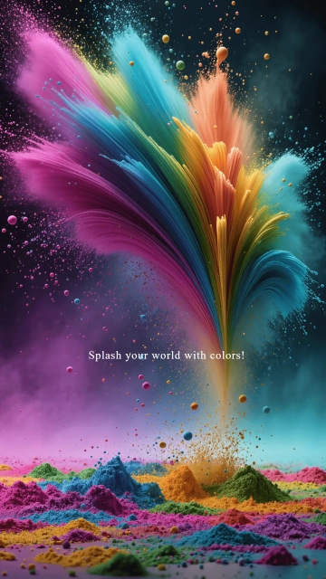 Free Blissful Holi Wallpaper Template to Edit Online