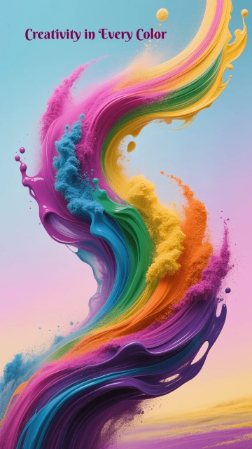 Free Creative Holi Wallpaper Template to Edit Online