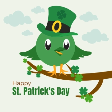 Free Bird St. Patrick's Day Clip Art Templates to Edit Online