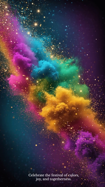 Free Sparkling Holi Wallpaper Template to Edit Online