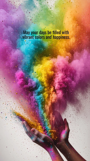 Free Happy Colors Holi Wallpaper Template to Edit Online
