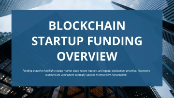 Free Blockchain Startup Funding Pitch Deck to Edit Online