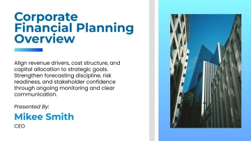 Free Corporate Financial Planning Presentation to Edit Online
