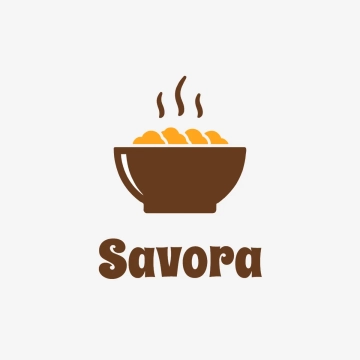 Free Bowl Concept Restaurant Logo to Edit Online