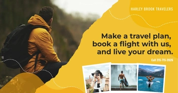 Free Travel Facebook Ad Template to Edit Online
