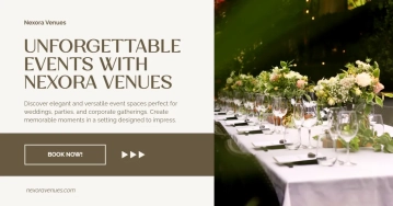 Free Event Space Facebook Ad Template to Edit Online