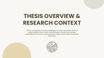 Free Graduate Thesis Presentation Template to Edit Online