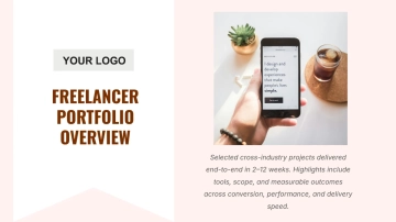 Free Freelancer Portfolio Presentation to Edit Online