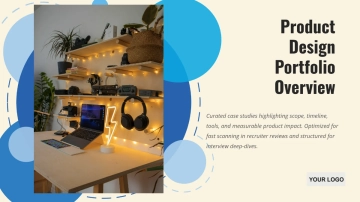 Free Product Designer Portfolio Deck to Edit Online