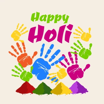 Free Holi Festival Hands Color Clip Art Templates to Edit Online