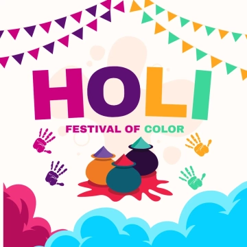 Free Holi Festival Color Letter Clip Art Templates to Edit Online