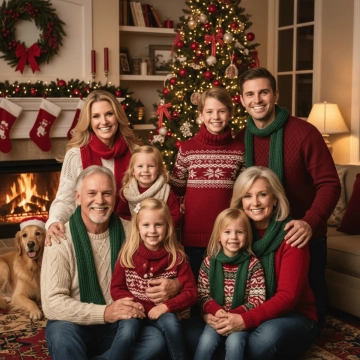 Free Holiday Family to Edit Online