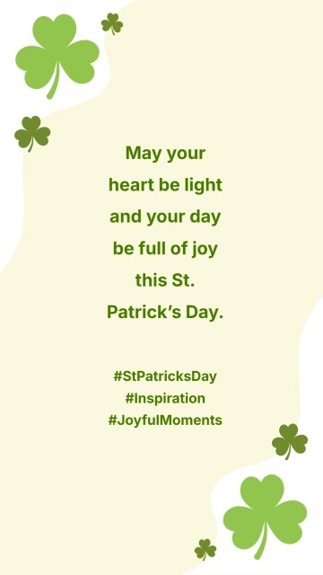 Free Inspirational St. Patrick’s Day Quotes Template to Edit Online