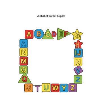 Free Alphabet Border Vector Clipart (PNG, SVG) to Edit Online