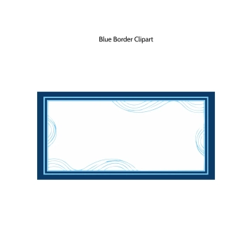 Free Blue Border Vector Clipart (PNG, SVG) to Edit Online