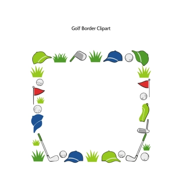 Free Golf Border Vector Clipart (PNG, SVG) to Edit Online
