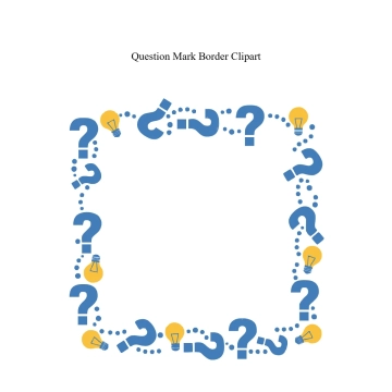 Free Question Mark Border Vector Clipart (PNG, SVG) to Edit Online