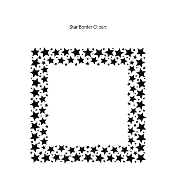 Free Star Border Vector Clipart (PNG, SVG) to Edit Online