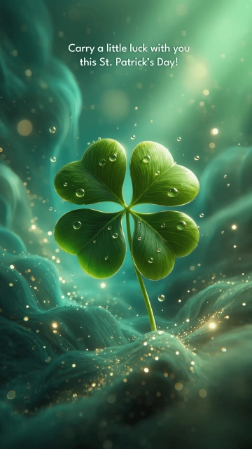 Free Lucky Clover St. Patrick's Day Wallpaper Template to Edit Online