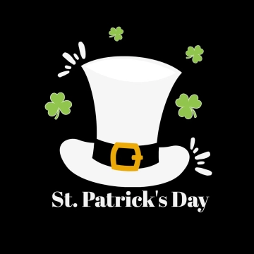 Free St. Patrick's Day Black and White Clip Art Templates to Edit Online