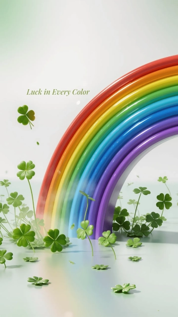 Free Rainbow Irish St. Patrick's Day Wallpaper Template to Edit Online