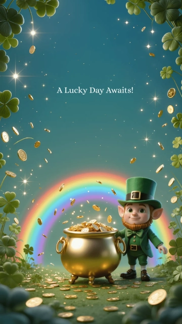 Free Pot of Gold Wallpaper Template to Edit Online