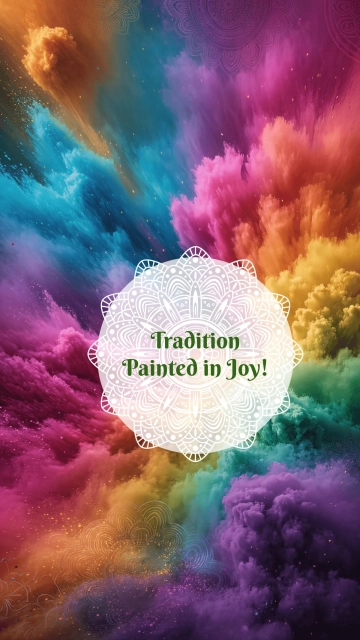 Free Indian Holi Festival Wallpaper Template to Edit Online