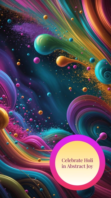 Free Abstract Holi Wallpaper Template to Edit Online