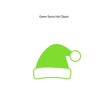 Free Green Santa Hat Vector Clipart (PNG, SVG) to Edit Online