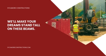 Free Commercial Construction Facebook Post Template to Edit Online