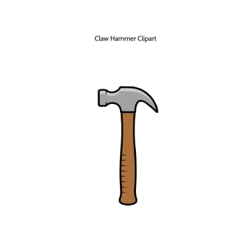 Free Claw Hammer Vector Clipart (PNG, SVG) to Edit Online