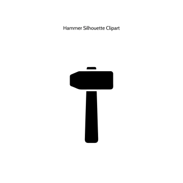 Free Hammer Silhouette Vector Clipart (PNG, SVG) to Edit Online